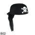 Halloween Pirate Hat Cap Decoration Kids Adult Masquerade Captain Headscarf Cosplay Costume Props Halloween Party Decoration