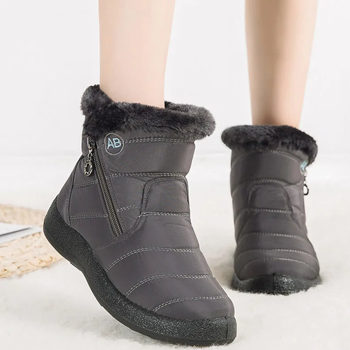 Women's Boots Women's Ankle Boots With Fur Winter Shoes Women Low Heels Winter Boots Snow Waterproof Botas Mujer Winter Footwear
