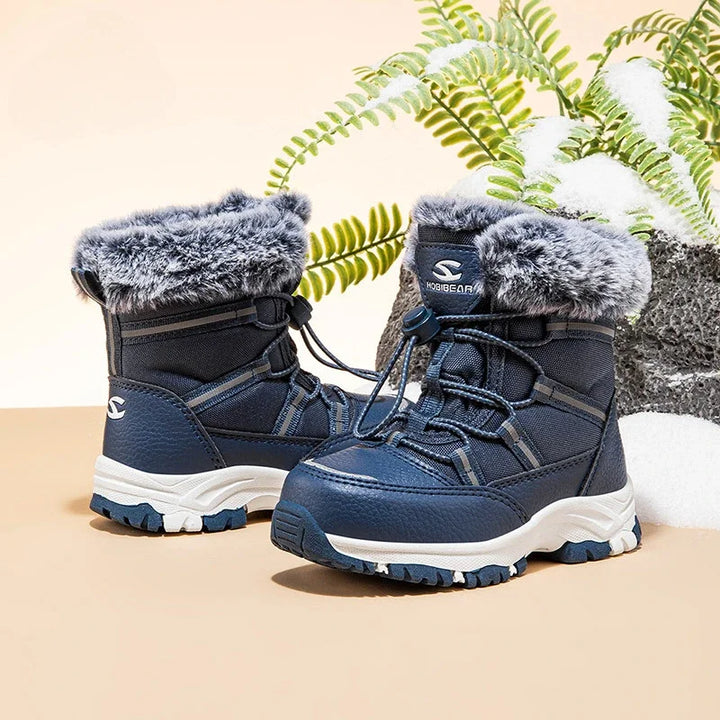 Children Casual Shoes Kids Outdoor Footwear Padded Boot Waterproof Girls & Boys Non-slip Paw Warm Fur Snow Boots Winter Sneakers