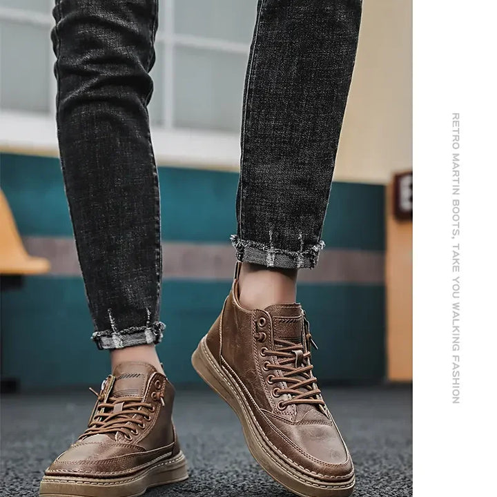 All-Occasion Comfort in Every Step
Discover our Men’s High-Top Leather Boots – sleek, durable, and made for every moment. From casual days to dressed-up nights, these boots do it all.
✅ Comfortable fit
✅ Premium leather
✅ Perfect for any occasion