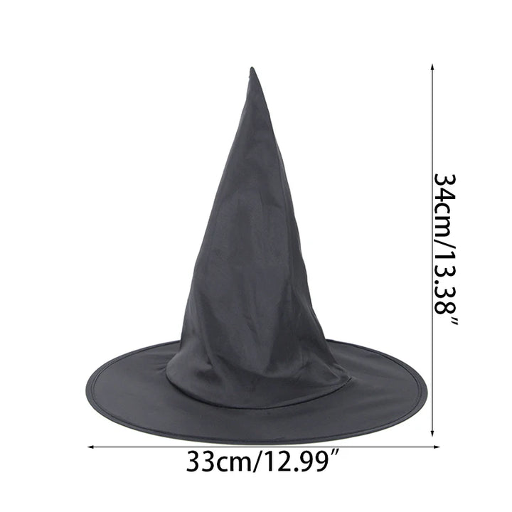 Halloween Witch Wizard Hat Party Costume Headgear Devil Cap Cosplay Props Decoration Accessories for Adult Women Men
