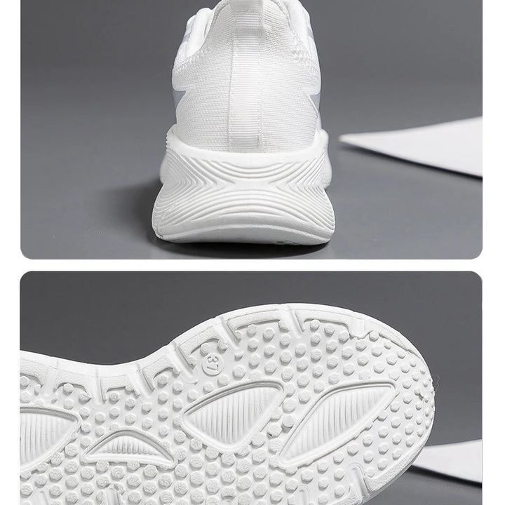 Sports Sneakers for Women Versatile Thick Soled Casual Breathable Running Shoes Soft Sole Slip-Resistant for Everyday Use