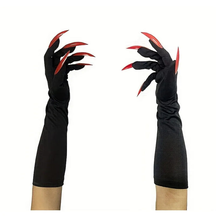 Halloween Funny Claw Gloves - Horror Long Nail Design, Suitable for Role Playing, Party Dress Up, and Thriller Performances