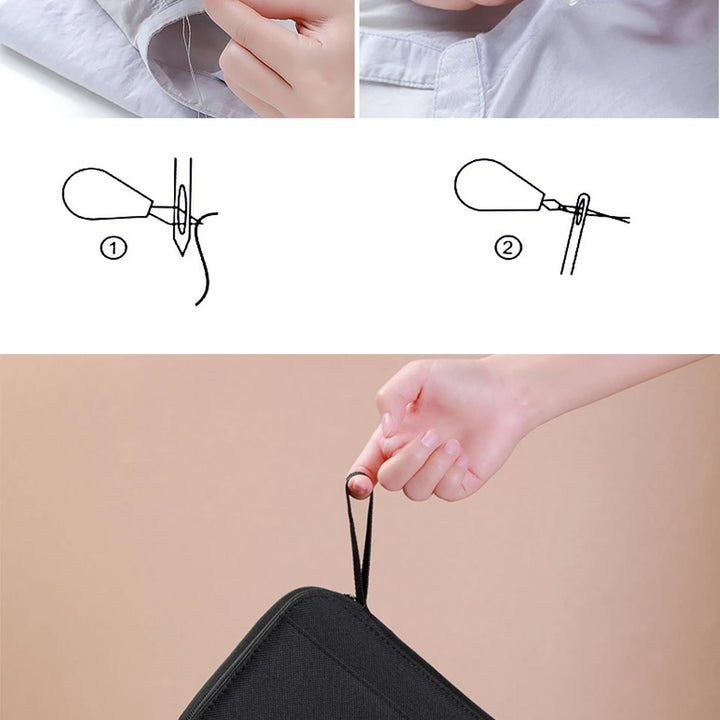 Sewing Kit Complete Set with Threads Needles Scissors Tape Measure Buttons and More for DIY Handcraft Projects Home and Travel