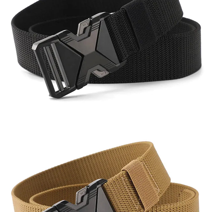 New Quick Release Pluggable Buckle Sports Belt Breathable Men Belts For Men Pants Belt