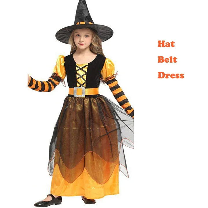 💜🎃 A Spell of Style! 🪄
Charming purple witch dress with mesh long sleeves, matching hat & broom — perfect for Halloween parties, school carnivals, or magical dress-up! ✨
🛒 Shop now!