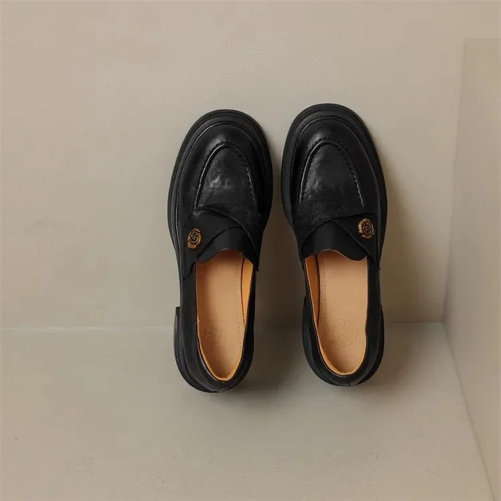 Women's Dress Shoes Fashion Retro Spring Autumn Women Mary Jane Shoes Causal Versatile Lolita Ladies High Heels Leather Shoes