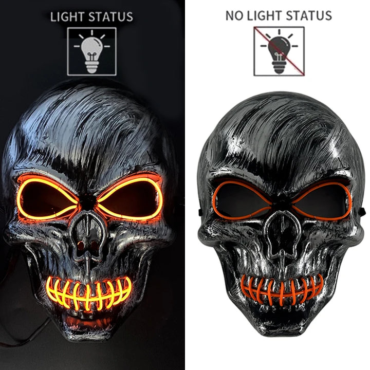 Adults Black Pirate Hats with Skull Pattern Halloween Cosplay Props Parties Caribbean Pirate Costume Hats LED Glowing Party Hat