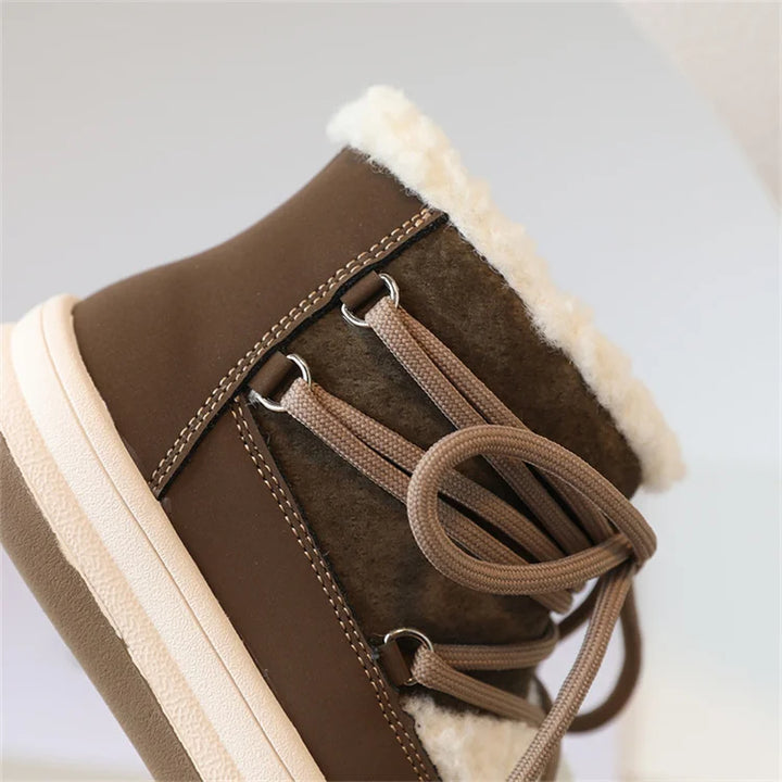 2025 New Autumn/Winter Children Boots For Boys Warm Plush Rubber Sole Toddler Kids Sneakers  Fashion Girls Boots 21-30