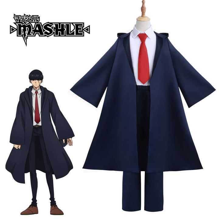 Mashle Magic & Muscles Costume – Navy Robe & Coat for Men & Women
Unleash magic and strength with this Mashle-inspired.Perfect for Halloween and cosplay!
🧙‍♂️ Includes: Robe,coat,tie and shirt 
🎃 Occasions: Halloween, cosplay
💪 Style: Mashle, magic,