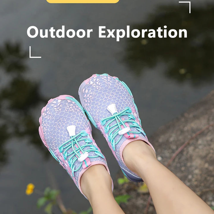 Kids Quick-Drying Water Shoes Anti Slip Wear-Resistant Cushioning Prevention Soft Breathable Sneakers Kids Barefoot Shoes ﻿