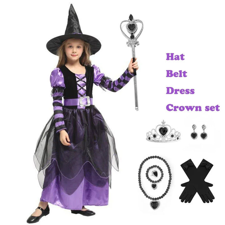 💜🎃 A Spell of Style! 🪄
Charming purple witch dress with mesh long sleeves, matching hat & broom — perfect for Halloween parties, school carnivals, or magical dress-up! ✨
🛒 Shop now!