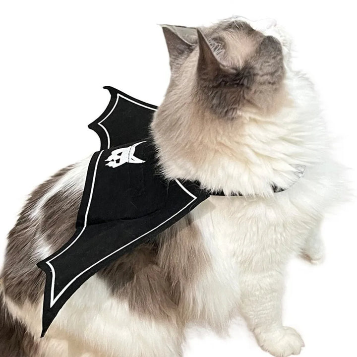 Halloween Cat Dress Up Costume Soft Adjustable Cats Bat Wing Cosplay Clothes Polyester Halloween Party Supplies Pet Supplies