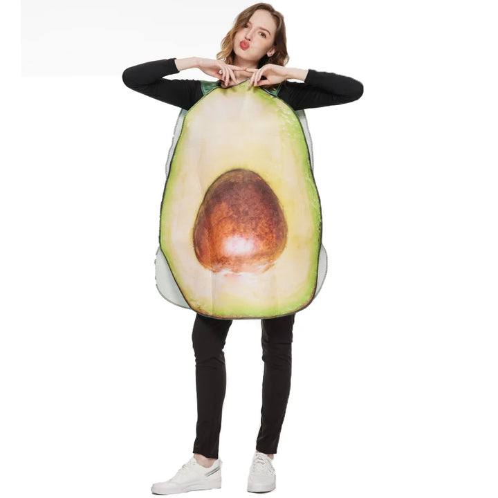 Halloween Adult Funny Cosplay Fruit Vegetable Costume Banana Carnival Dress Up Outfit Couple Party Purim Fancy Dress Stage Show