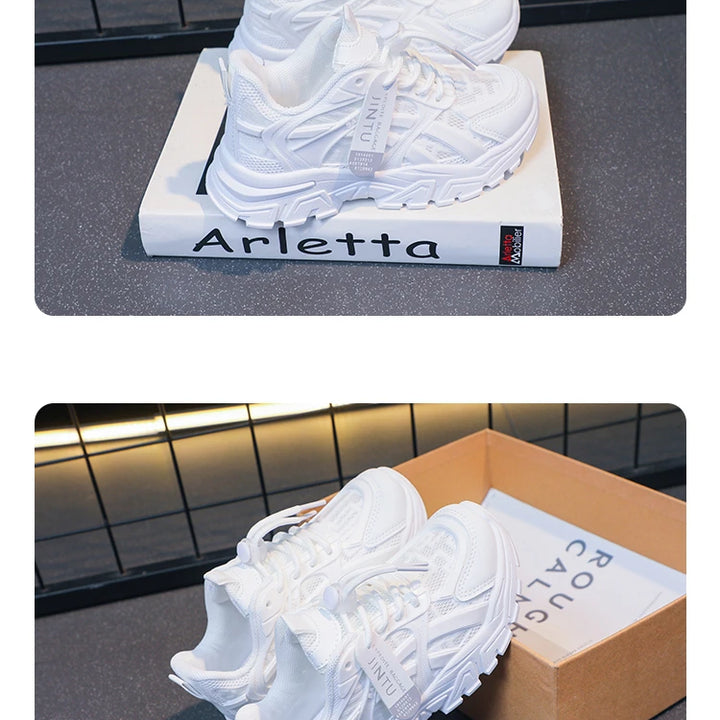 Girls Sneakers 2024 Children Casual Shoes Mesh Platform Designer Tennis Sneaker 6 To 12 Years Kids Sports Shoe for Girl