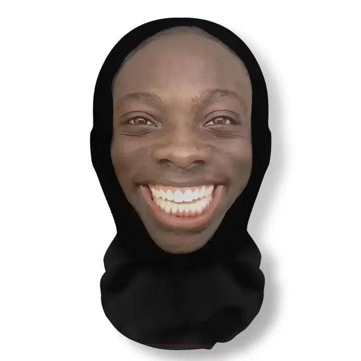 Cosplay Headwear Hip Hop Fashion Hood Hat Headgear New 3D Printed Kanye Mask Elastic Mesh Halloween Decor Full Face Mask Unisex