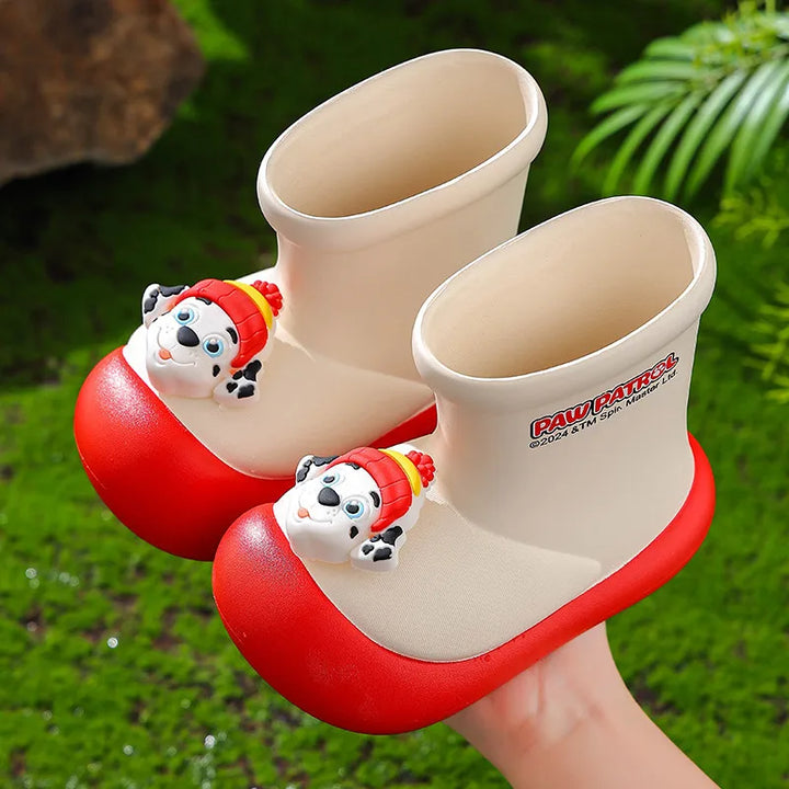 Paw Patrol Kids' Rain Boots For Boys Girls Toddler Lightweight Anti Slip Baby Water Shoes Kindergarten Cute Waterproof Footwear