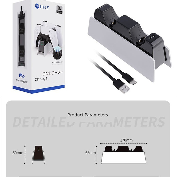 Good Value Ps5 Handle Charging Set Support Silicone Case Charging Ps5 Elite Handle Charging Base Double Charging Accessories