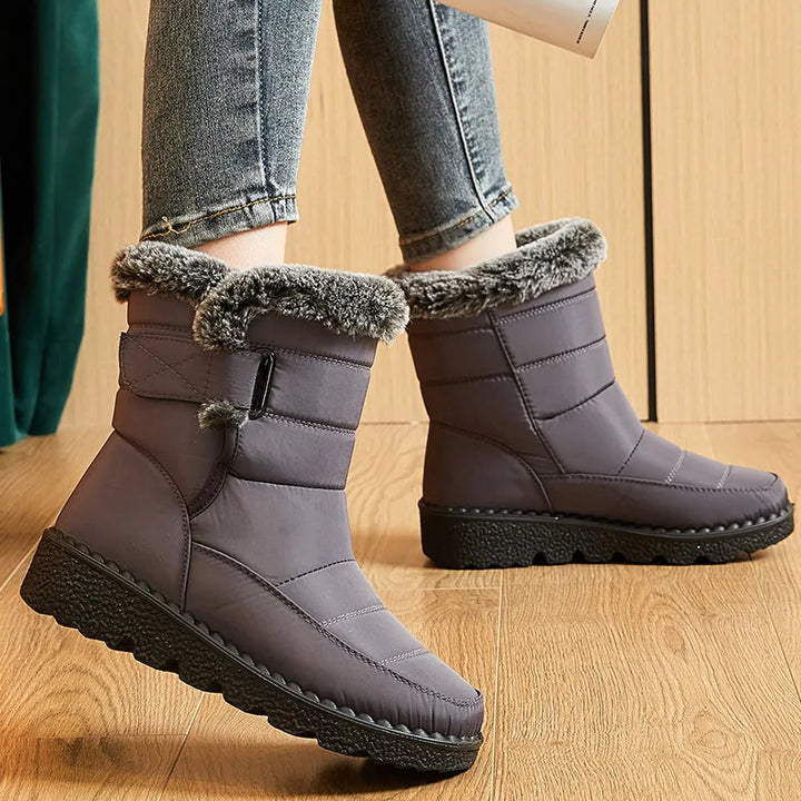 Women's Boots Trend Winter Shoes For Woman Winter Boots Ankle Low Heels Botas Mujer Waterproof Snow Boots With Fur Shoes