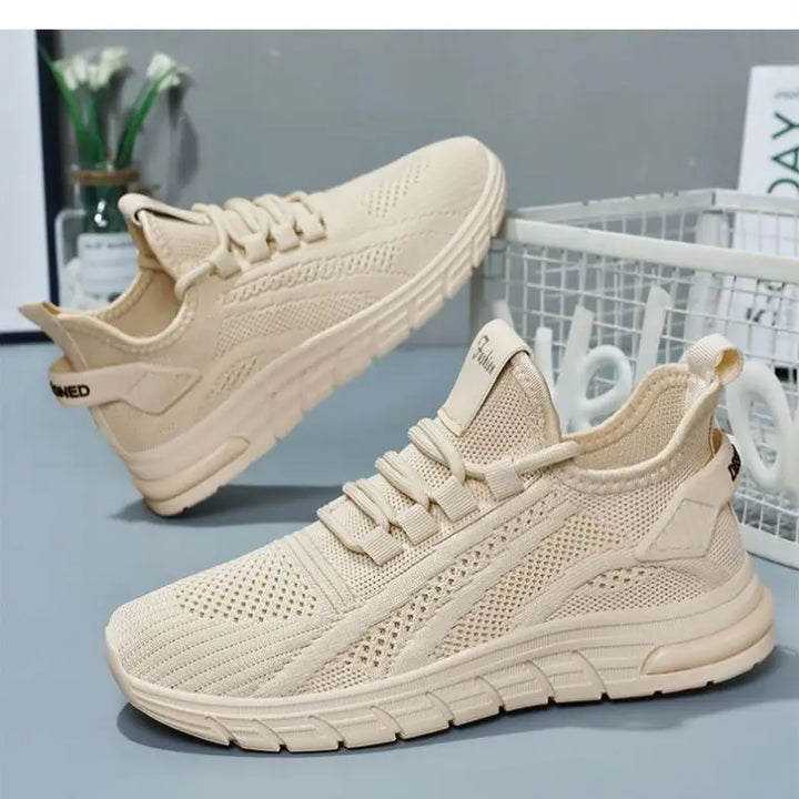 Women Casual Sneakers Lace-up Gym Vulcanized Shoes White Female Footwear Fashion Breathable Walking Mesh Flat Shoes Trainers