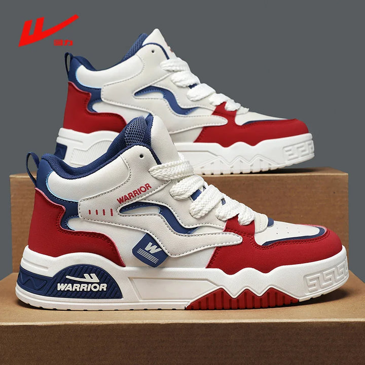 New Four Seasons Men's Sneakers Men's Comfortable Platform Shoes  Trend Lace-up Vulcanized Shoes White Casual Sneakers 5