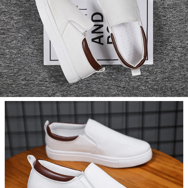 New Casual  Sneaker Canvas Boys Fashion Slip-on Vulcanized Flat