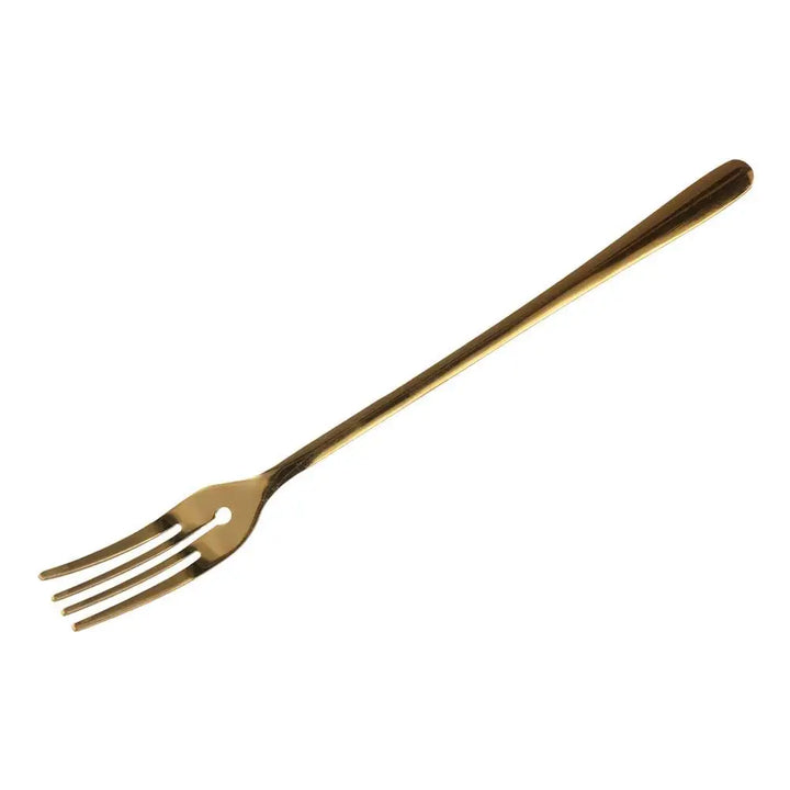 Kitchen Utensils Long Handle Stainless Steel Dessert Fork Silver/gold Korean Dinner Fork Four Tine Fruit Forks Restaurant