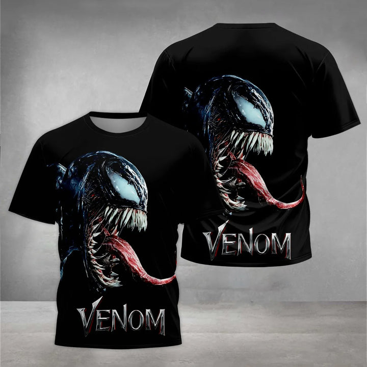 Marvels Venom Print Baby Clothing 5 to 14 Years Male Outdoor Clothes for Children Boy Girl Child T-Shirt Top Shirts
