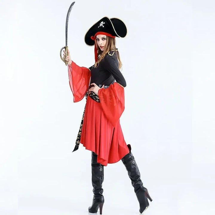 Halloween Costumes Female Pirates Clothing Girls Sexy Cosplay Game Uniforms Large Size Comic-con Anime Expo Anime Expo Xxl