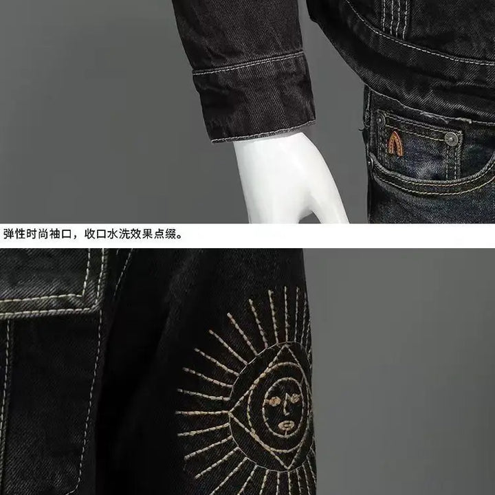🧥 Retro Vibes. Modern Edge.
🔥 Men’s Embroidered Denim Jacket – Classic lapel design with a trendy, loose fit
🛵 Motorcycle-inspired style, perfect for spring & autumn
🎯 Detailed embroidery adds a bold, fashion-forward touch
Your go-to jacket for effort