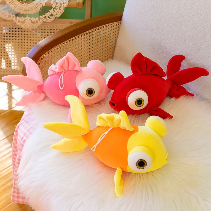 New goldfish plush toys for children cushion goldfish dolls
