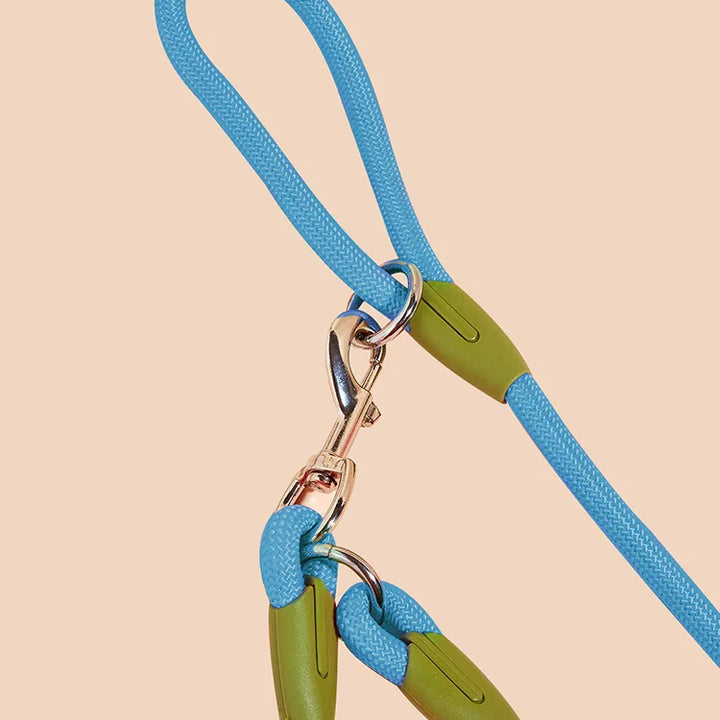 Reflective Nylon Leashes Pet Dogs Chain Traction Rope Leads for Running Dog Walking Free Hands Rope Chain for Small Large Dogs