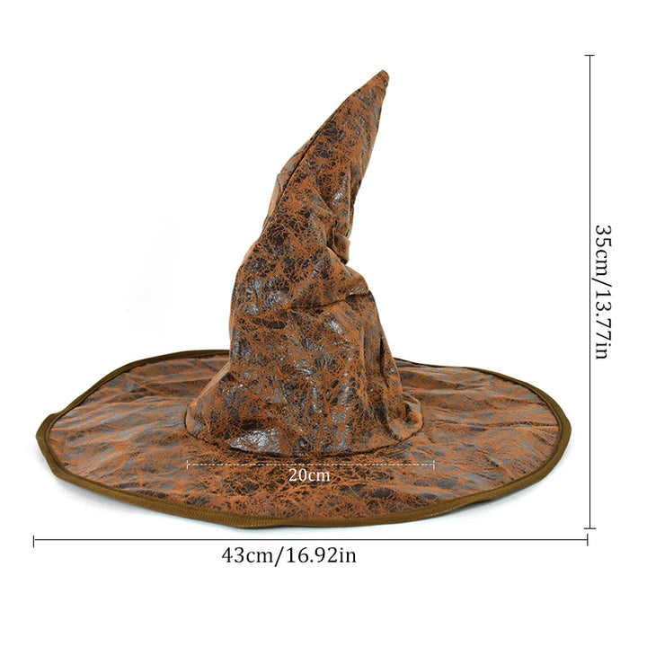 Halloween Witch Wizard Black Hat Party Cosplay Costume Headgear Devil Cap Prop Halloween Party Decoration Supplies For Women Men