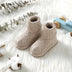 Baby Booties Newborn Boys Girls Hand Knit Boots Non-Slip Warm Infant First Walkers 0-12M Toddler Outdoor Indoor Floor Crib Shoes