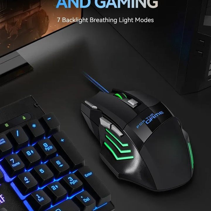 1 PC ITLY New Hyperspeed USB Gaming Mouse RGB Backlit Ergonomic Game Mice 7D Esports Wired Mouse for Laptop PC Gamer