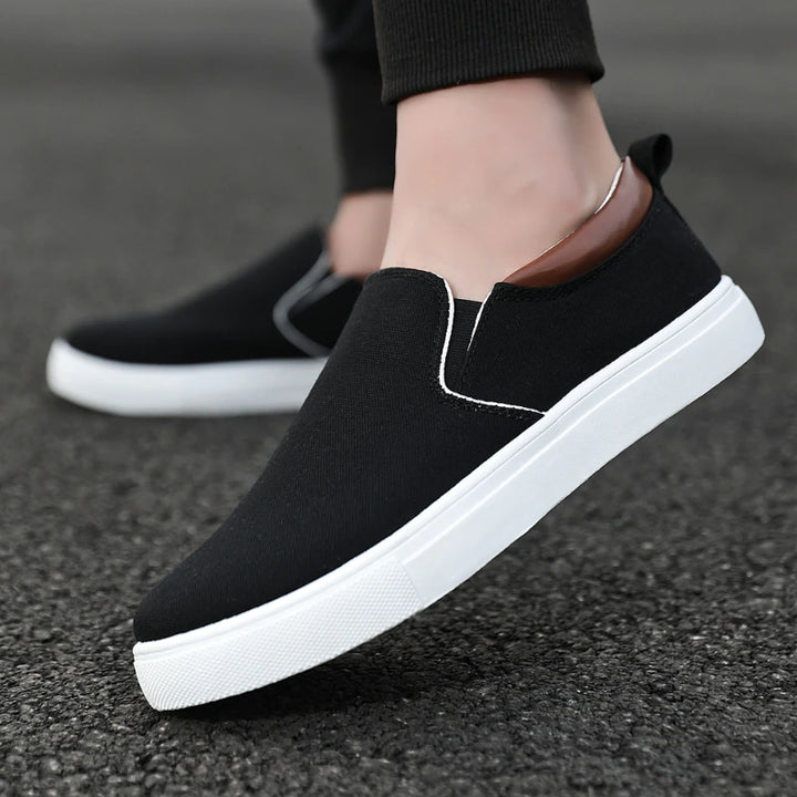 New Casual  Sneaker Canvas Boys Fashion Slip-on Vulcanized Flat