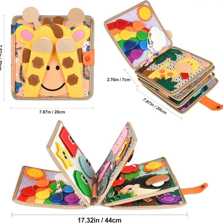 Baby Toy Soft 3D Cloth Book First Book Montessori Infant Early color Cognitive Educational Toys Learning Basic Life Skills Toys
