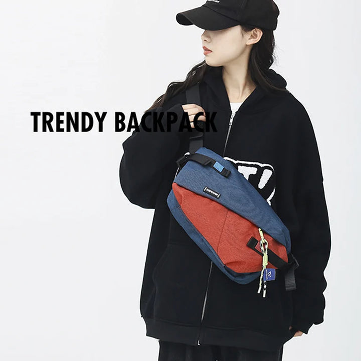 High Quality Nylon Panelled Waist Packs 2024 New Brand Unisex Chest Pack Casual Outdoor Travel Crossbody Bag Men Wasit Belt Bags