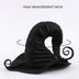 Halloween Party Decorations Felt Wizard Hats Witch Hats Handmade For Women Black Witch Hat Web Witch Masquerade Cosplay