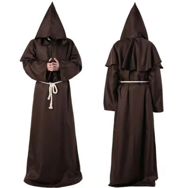 Mystical & Timeless!
A classic monk robe perfect for Halloween, school plays, or cosplay. Simple, comfortable, and full of medieval magic.
✝️ Includes: Long monk robe + belt
🎃 Occasions: Halloween, cosplay, stage performances
🪄Style: Monk,wizard,priest