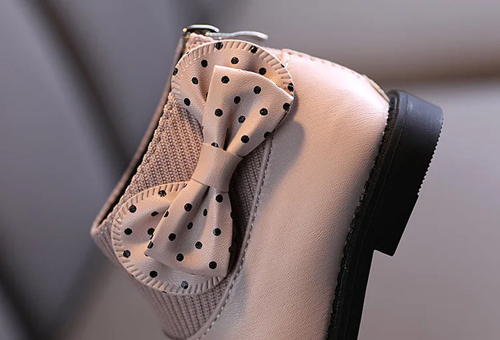ботинки Kid Shoe Kid Plush Fashion Boots 2023 New Soft Leather Boot Versatile Ankle Boot Soft Soled Girl Boots Kids Cotton Boots