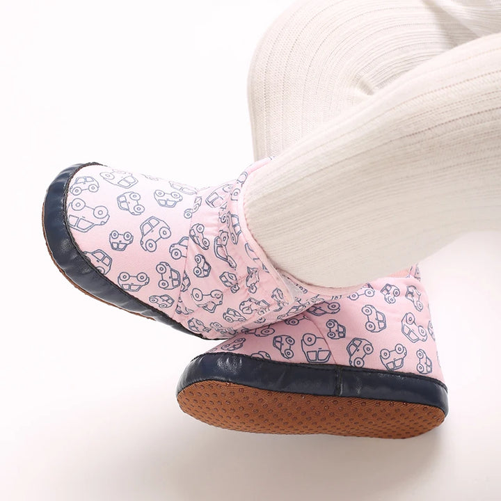 Baby Boots Cartoon Cute High Quality Soft Cotton 0-18M Newborns' Pre Step Shoes Suitable for Spring and Autumn Fashion