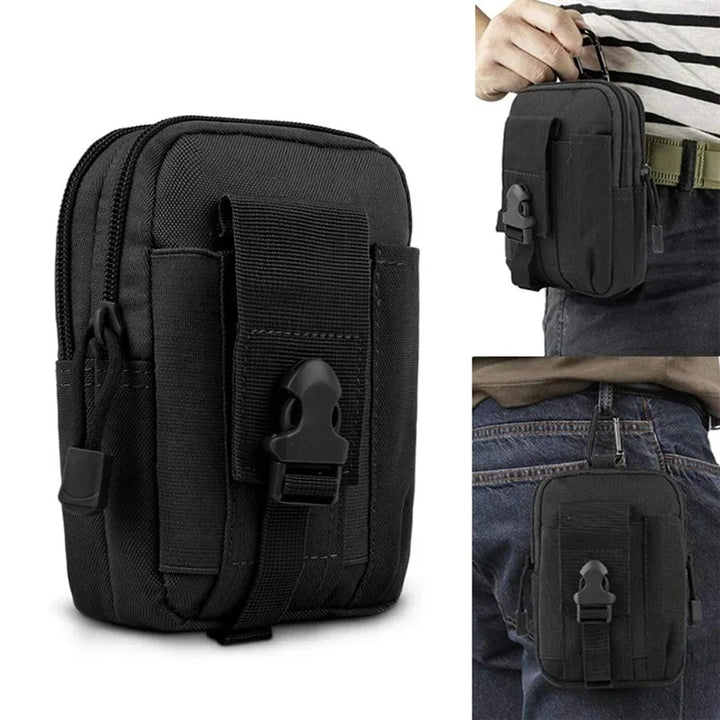 Mobile Phone Case Pouch Waist Bag Waterproof Nylon Multifunction Casual Men Waist Pack Male Small Bag