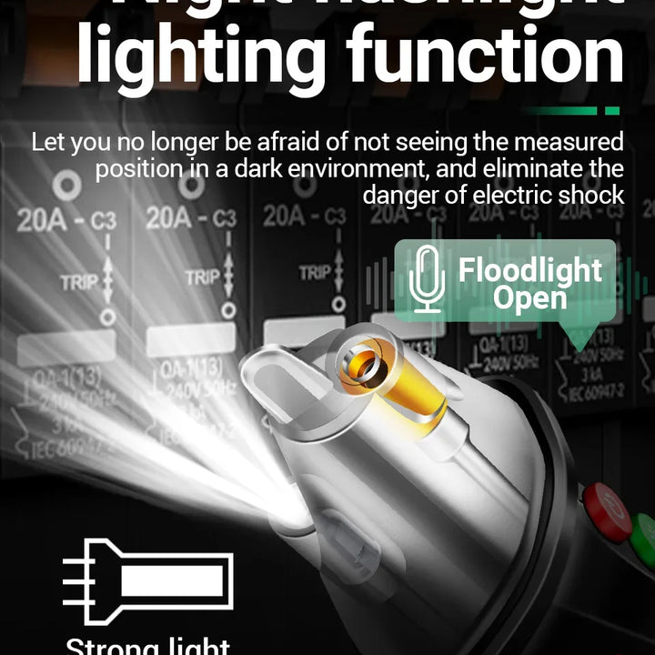 ANENG VC1019 Non-Contact Voltage Tester Pen Voice Broadcast Red Laser Detect 12-1000V Volt Current Pen Electric Test Meter Tools