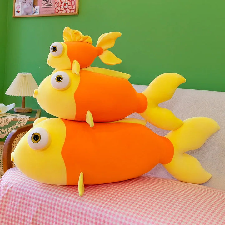 New goldfish plush toys for children cushion goldfish dolls