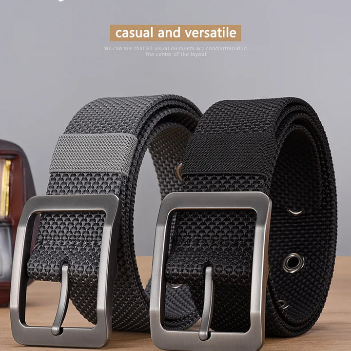 Men Belts Canvas Nylon Webbing Tactical Belt Fashion Casual Designer Unisex Belts High Quality Sports Belt