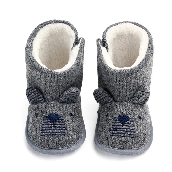 Baby Boys Girls Boots For Newborn Cute Cartoon  Animal Shoes Infant Toddler First Walkers Super Keep Warm Snowfield Boot
