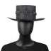 Steampunk Top Hat Halloween Costume Cosplays Gothics Party Accessory Props Black Imitation-Leather Hat for Men Women