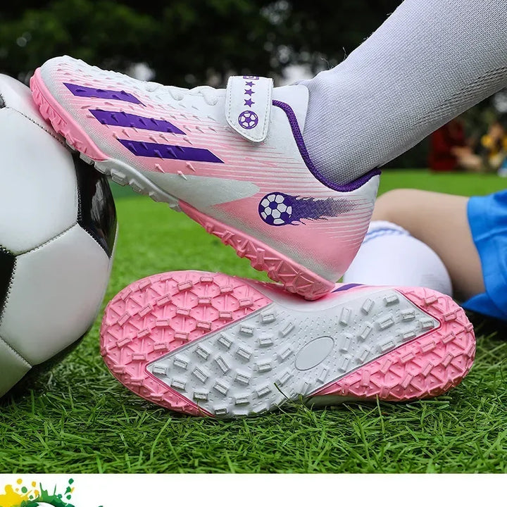 Kids Football Boots Society Cleats Soccer Shoes Boys Indoor Football Field Boots Children Non Slip Fast Training Sneakers Match