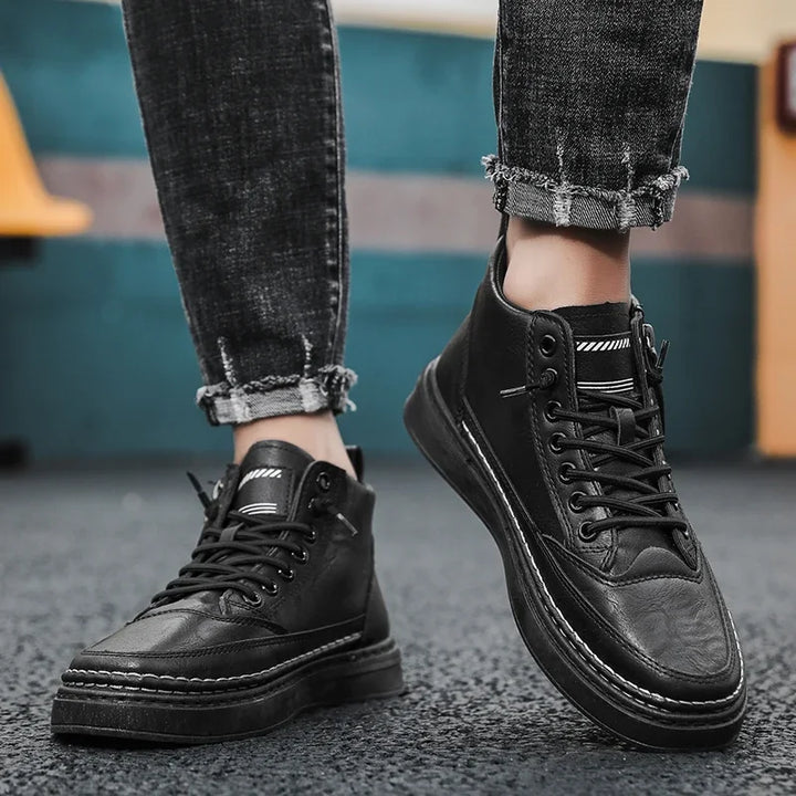 All-Occasion Comfort in Every Step
Discover our Men’s High-Top Leather Boots – sleek, durable, and made for every moment. From casual days to dressed-up nights, these boots do it all.
✅ Comfortable fit
✅ Premium leather
✅ Perfect for any occasion